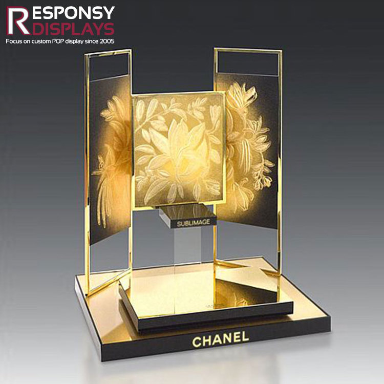 ODM Customized Acrylic Display Makeup Shop Cosmetic Counter Top Perfume Display