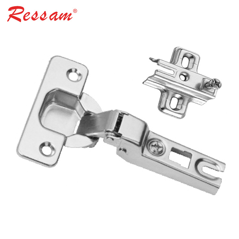 Ressam Furniture Hardware 110 Degrees Furniture Hinge Steel Insert cupboard clip on Door Hinges