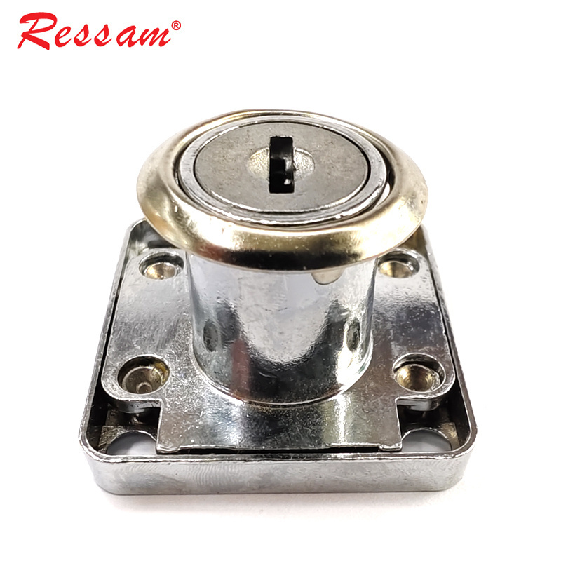 Ressam Furniture Hardware Zinc Alloy Office Desk Wooden Cabinet Drawer Lock with Key