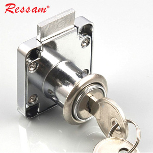 Ressam Furniture Hardware Zinc Alloy Office Desk Wooden Cabinet Drawer Lock with Key