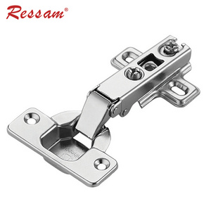 Ressam Furniture Hardware 110 Degrees Furniture Hinge Steel Insert cupboard clip on Door Hinges