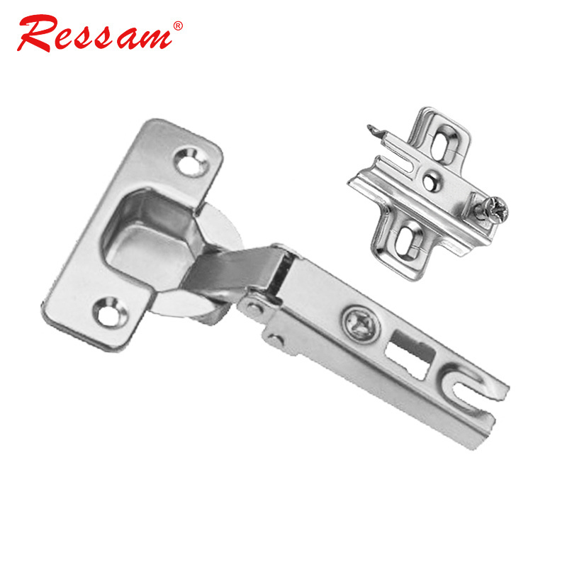 Ressam Furniture Hardware 110 Degrees Furniture Hinge Steel Insert cupboard clip on Door Hinges