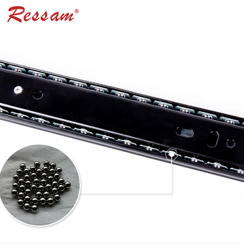 Ressam Telescopic Sliding Guide Channel Drawers Runner Cabinet Ball Bearing Drawer Slide