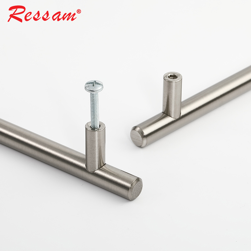 Ressam Cabinet T bar Door Handle Stainless Steel Pulls Knobs Kitchen Drawer Handles for Furniture