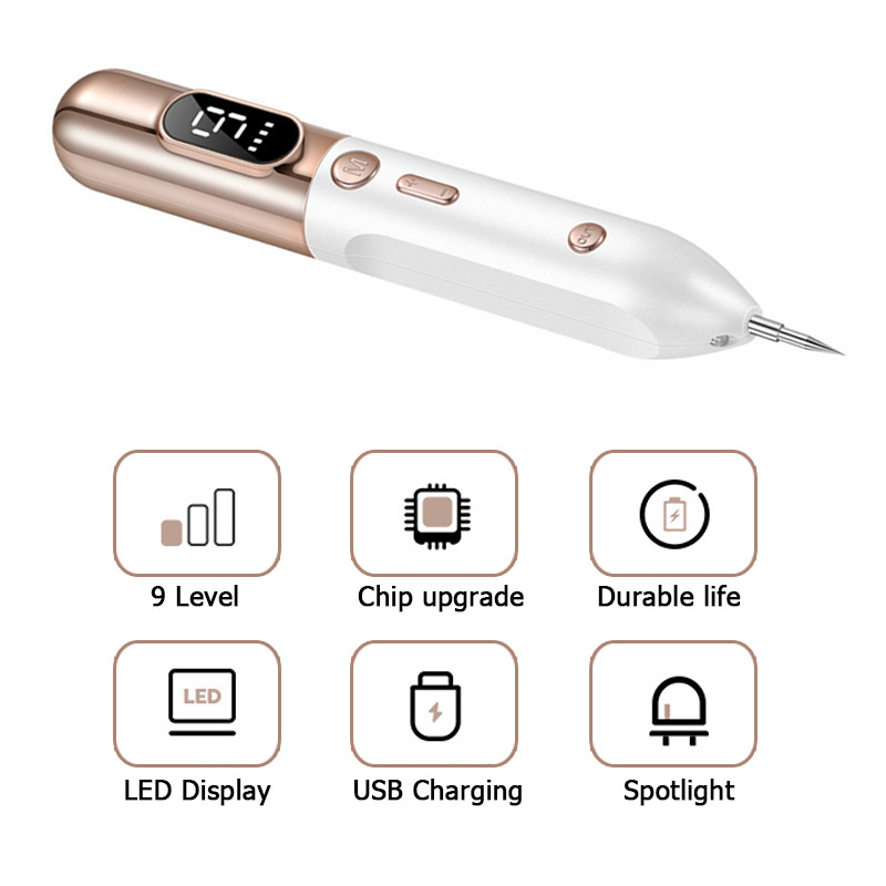 Plasma pen Facial Tag Removal Pencil Plasma Pen Cauterizer Removing Electrocautery Wart Papilloma Skin Eraser Mole Pen