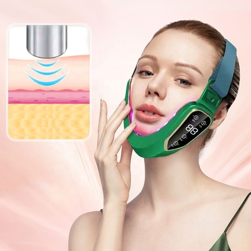 Face Lifting Machine Electric V-face Shaping Massager Vibration Slimming Double Chin Reducer V-line Cheek Lift Up Face Slimming