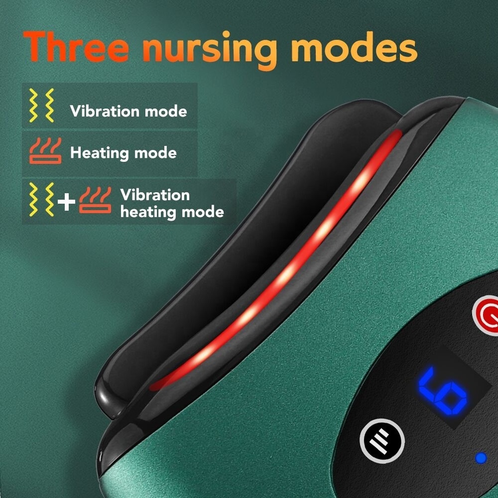 Electric Scraping Board Vibration Massage Guasha Tool Back Heating Dredge Meridian Lymphatic Drainage Body Gua Sha Massager