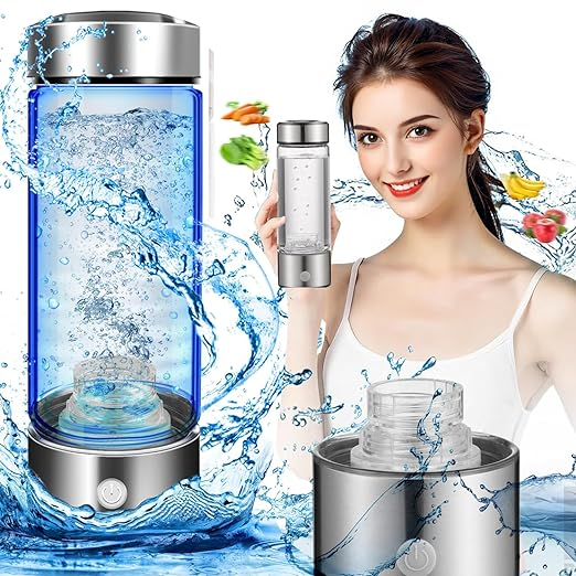 Rechargeable Portable Glass Hydrogen Water Bottle Alkaline Water Bottle Hydrogen Water Generator