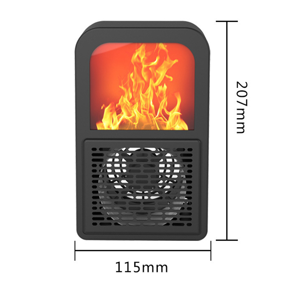 3D Mini Intelligent Temperature Control Flame Fireplace Heater Winter Home Desktop Office Dormitory heater