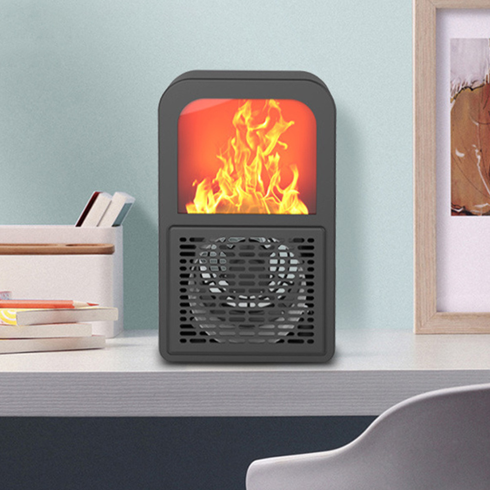 3D Mini Intelligent Temperature Control Flame Fireplace Heater Winter Home Desktop Office Dormitory heater