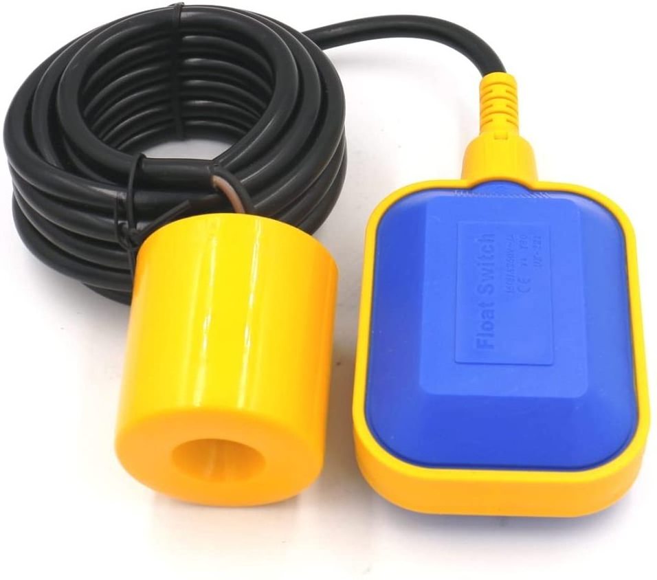 adjustable float switch pvc/rubber 10m cable float level switch for water treatment