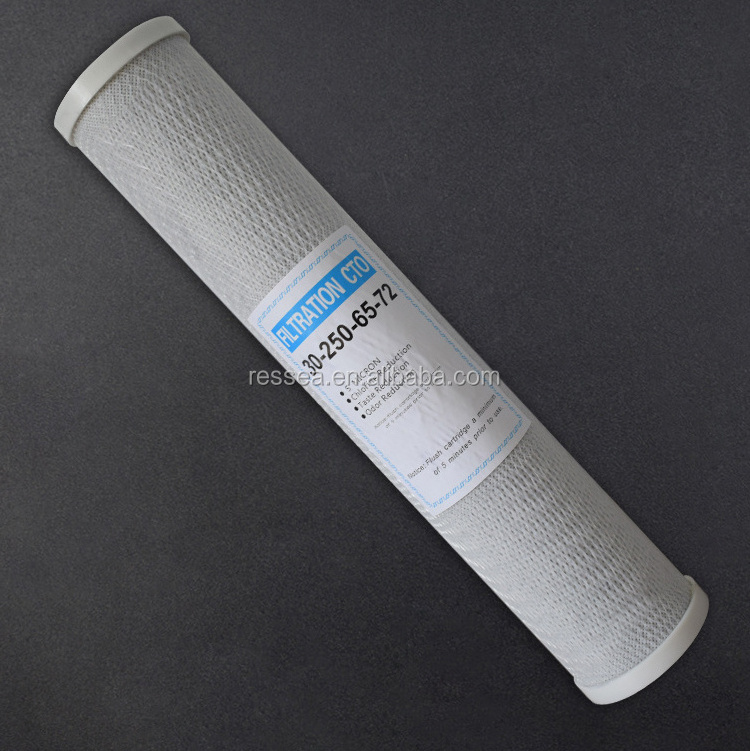 Pp Udf Cto Water Filter Cartridge 10'' Coconut Activated Carbon Electric Water Treatment Plastic Sand Filter Nozzle Water D