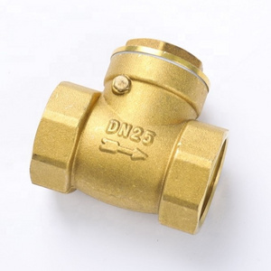 high quality 1/2" 3/4" 1"  Female Thread Air Compressor  Brass Swing Check Valve One Way Non-return Valve For Water