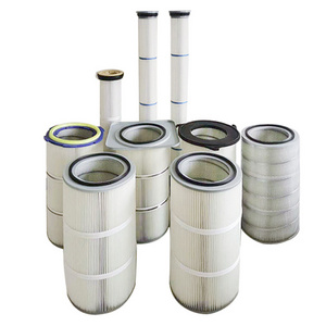 Industrial dust collector canister filter cartridge easy to clean, oil-proof, water-proof and anti-static