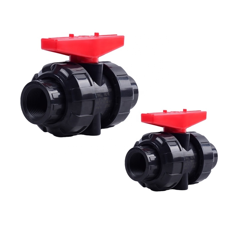 150psi pp pvc true union ball valve 1/2'' 1''  EPDM with threaded