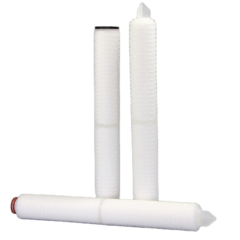 Food and Beverage pleated filter cartridge 0.1 .2 micron 20 x 2.5 water filter elements