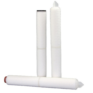 Food and Beverage pleated filter cartridge 0.1 .2 micron 20 x 2.5 water filter elements