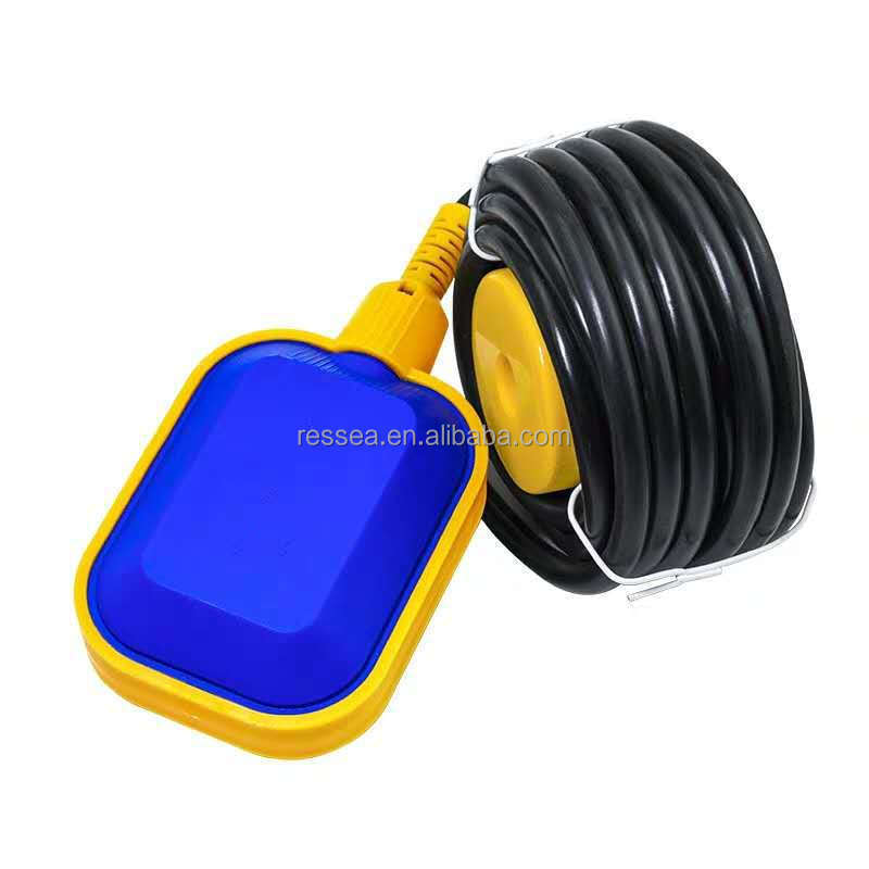 adjustable float switch pvc/rubber 10m cable float level switch for water treatment