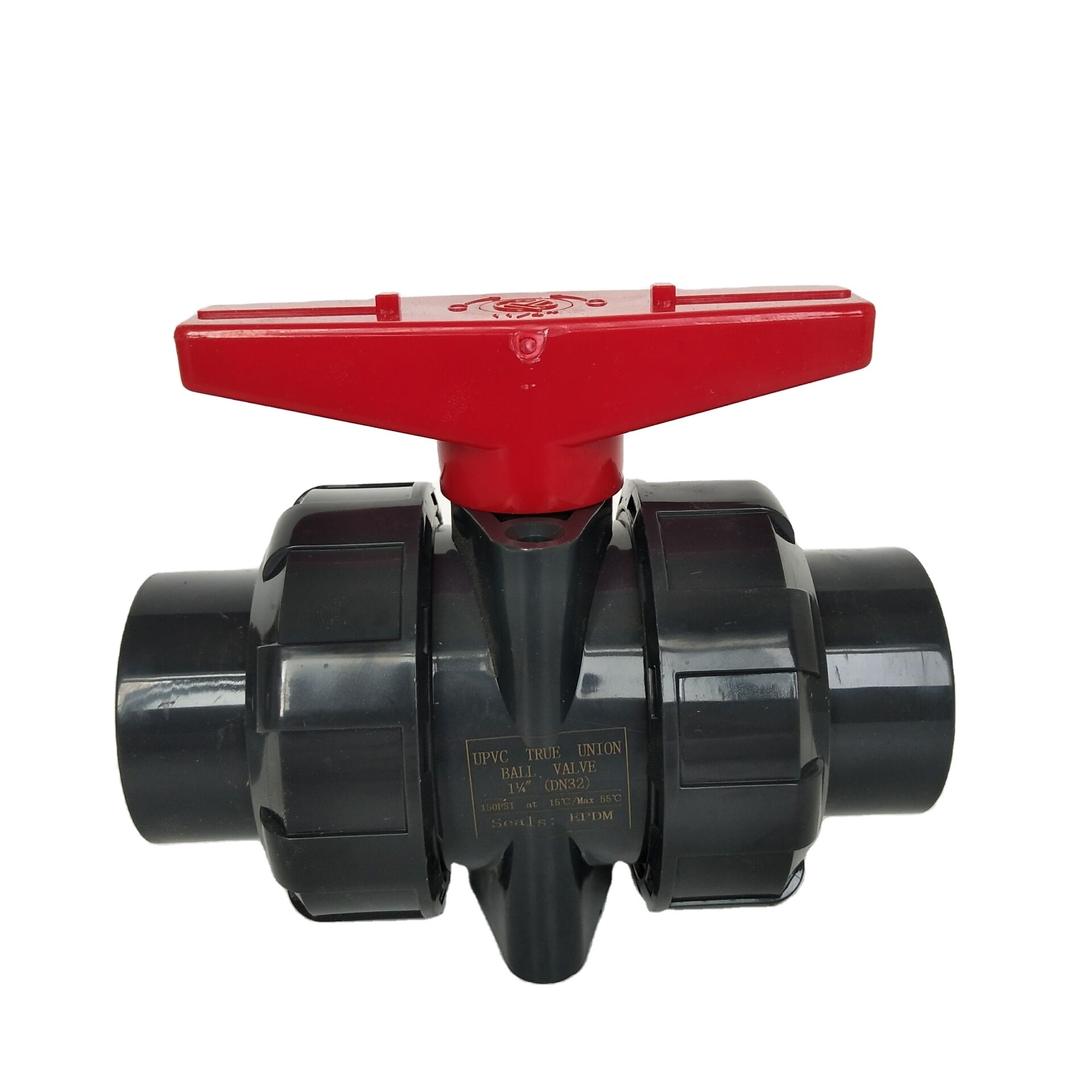 150psi pp pvc true union ball valve 1/2'' 1''  EPDM with threaded