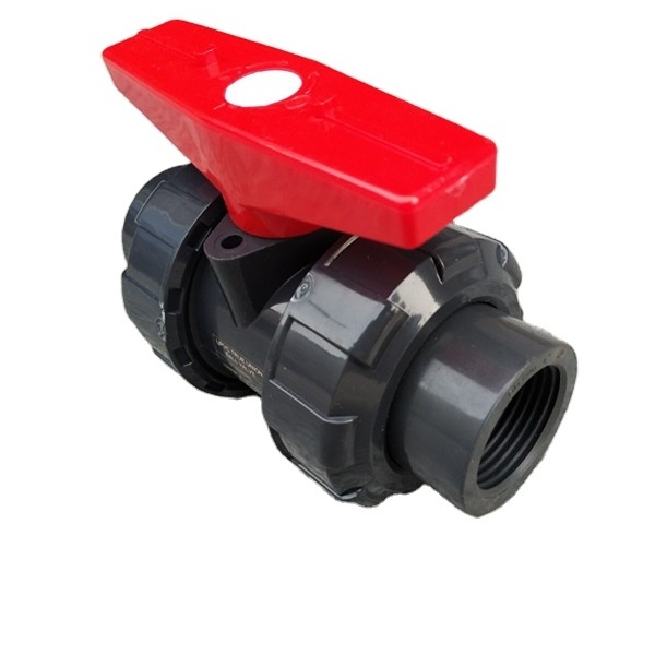 150psi pp pvc true union ball valve 1/2'' 1''  EPDM with threaded