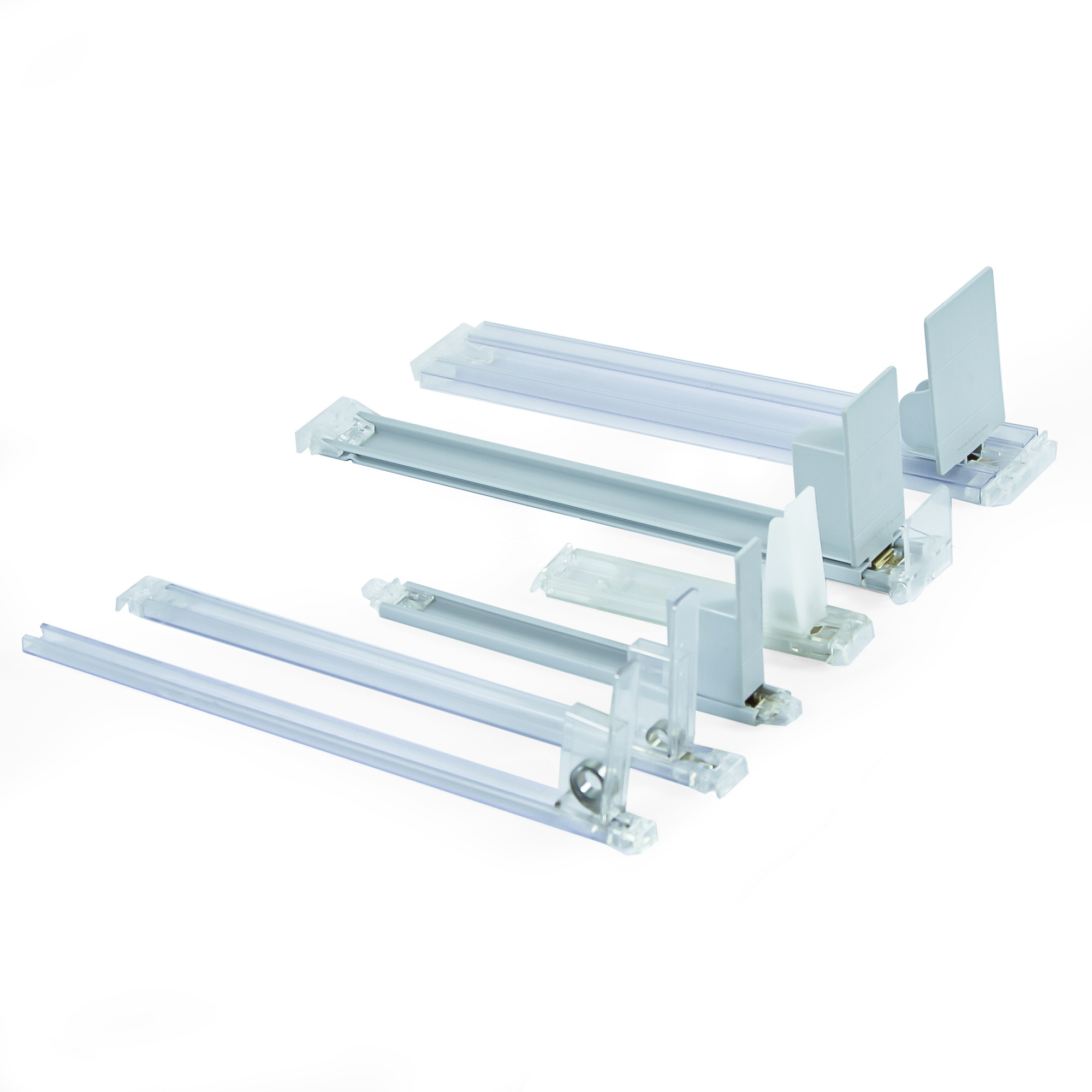 Free Sample High Quality Clear Shelf Pusher Divider System Shelf Tray Retail Pusher