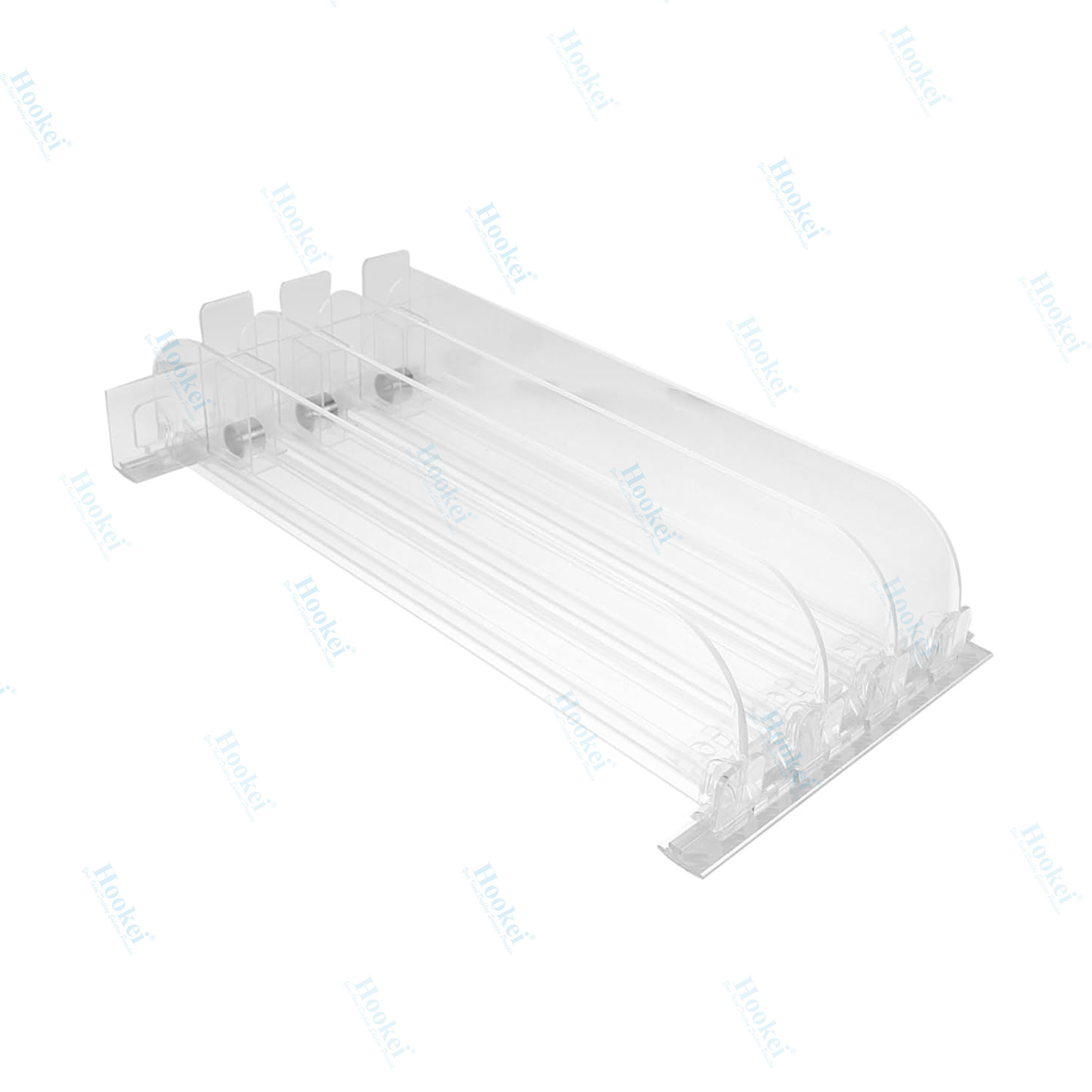 Free Sample High Quality Clear Shelf Pusher Divider System Shelf Tray Retail Pusher