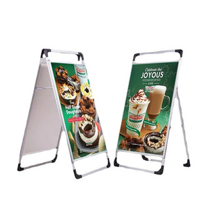 Wholesale Custom A Frame Aluminum Display Stands Hand Carried Sign Portable Outdoor Advertising Poster Stand