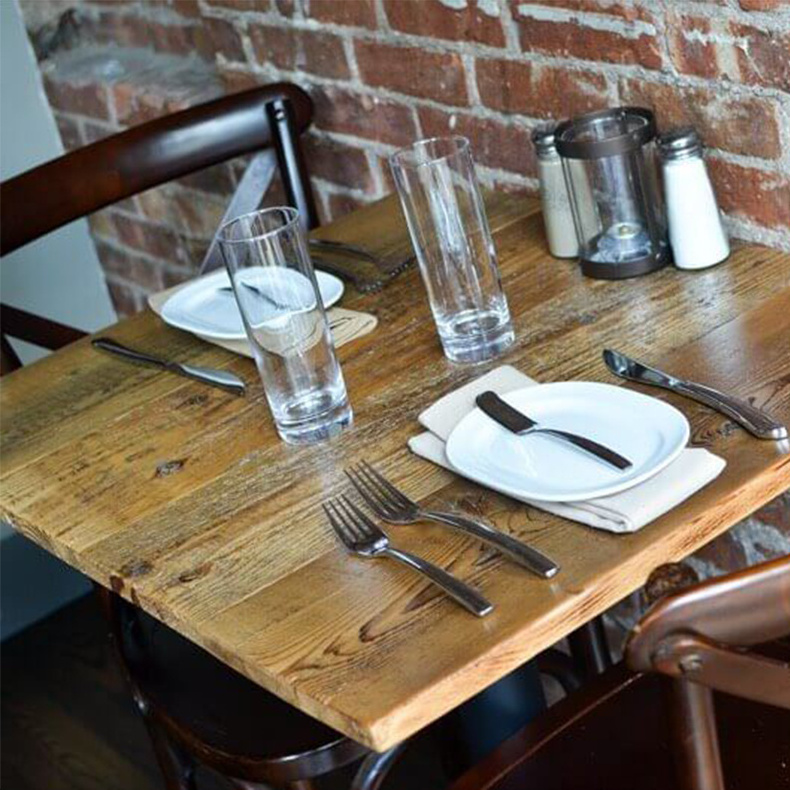 solid wood and slate table top wooden home furniture dining table wood for restaurant