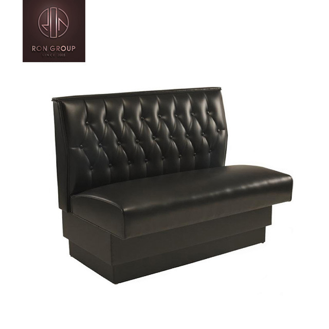 Wholesale Restaurant Furniture hotel U shape long booth sofa leather sofa Modern Leather Upholstered Cafe Booth Seating