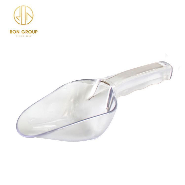 Hot Sale Easy Use Round Square Clear Plastic Food Scoop Dry Ice Scoop