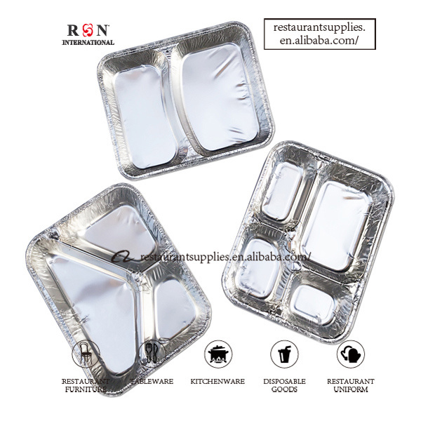 Disposable Aluminum Foil Container Baking Pan wiht Lid for Restaurant