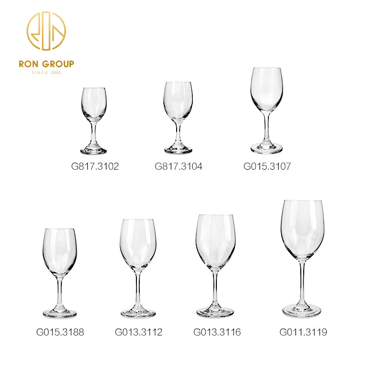 Factory luxury wine glass set Transparent Champagne Clear Goblet Wine Glasses For Restaurant crystal champagne flutes