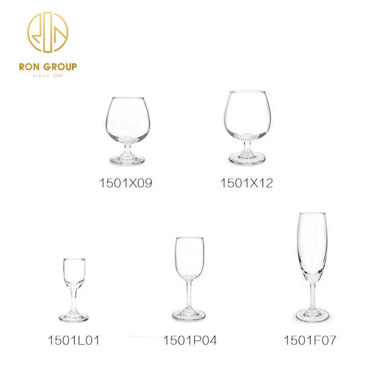 Wholesale Hotel Bar Drinking Long Stem Glasses White Goblet crystal Red Wine Glass For Restaurant