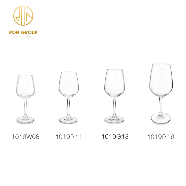 Wholesale Hotel Bar Drinking Long Stem Glasses White Goblet crystal Red Wine Glass For Restaurant