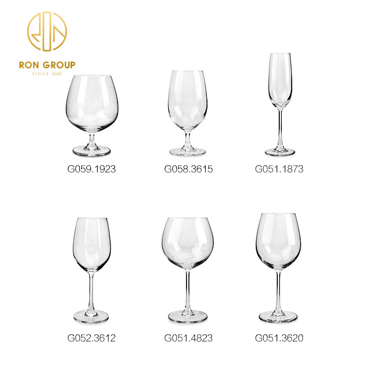 Factory luxury wine glass set Transparent Champagne Clear Goblet Wine Glasses For Restaurant crystal champagne flutes