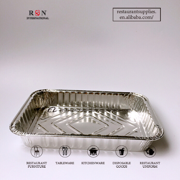 Disposable Aluminum Foil Container Baking Pan wiht Lid for Restaurant