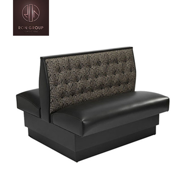 Wholesale Restaurant Furniture hotel U shape long booth sofa leather sofa Modern Leather Upholstered Cafe Booth Seating