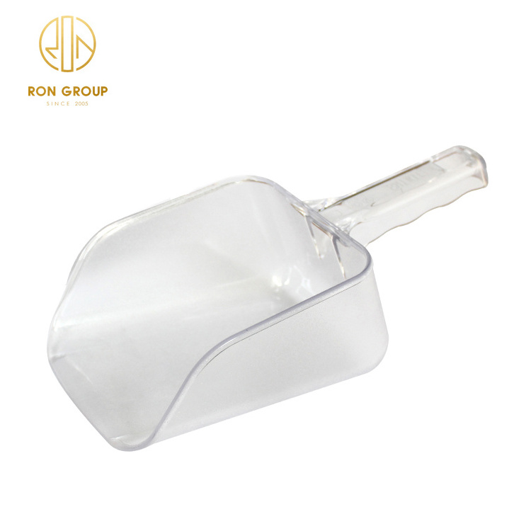 Hot Sale Easy Use Round Square Clear Plastic Food Scoop Dry Ice Scoop