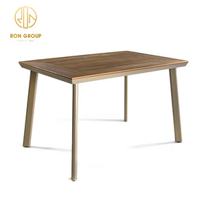 good quality light weight wood plastic composite aluminum frame outdoor garden restaurant Patio Dining table