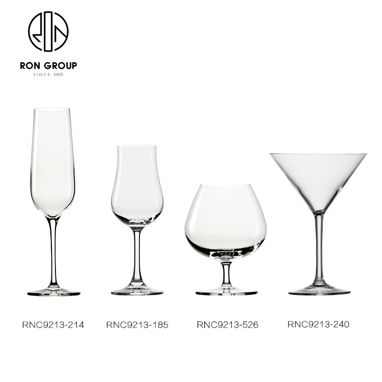 high quality personality bar cocktail glassware set 200ml transparent goblet set restaurant crystal wine glasses sets