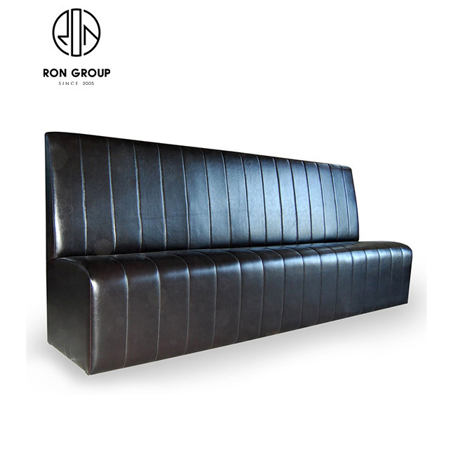 Luxury leather booth sofa sets custom restaurant booth seating