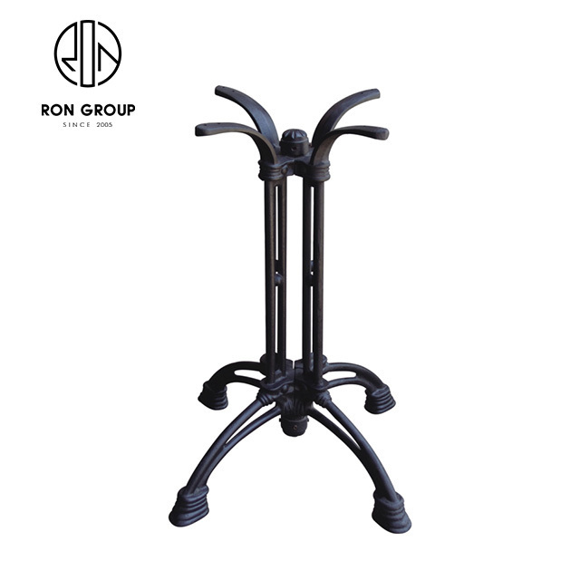 New Design Industrial Metal Antique Coffee Shop Restaurant Outdoor Furniture Matel Tulip Center Cast Iron Legs Dining Table Base