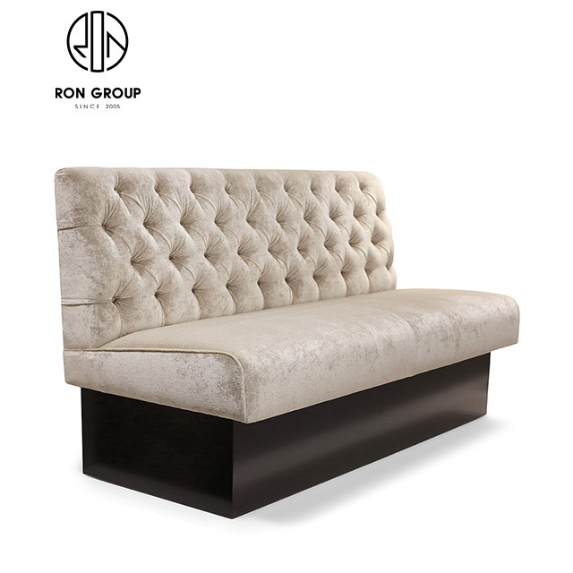 Wholesale custom leather arc booth in leather night club restaurant sofa