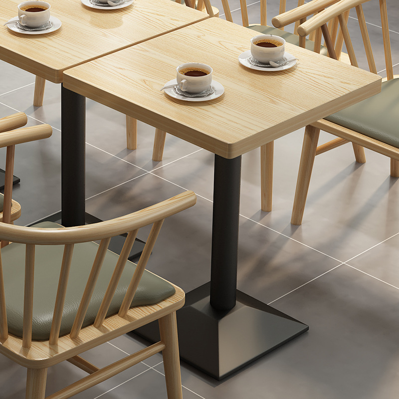 Nordic fancy dinning seat restaurant booth seating hot sell hotel coffee shop wooden restaurant tables and chairs