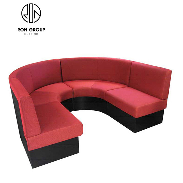 Luxury leather booth sofa sets custom restaurant booth seating