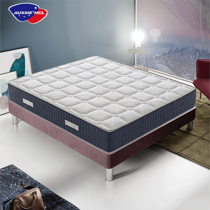 Sleep well matratze Hybrid top king queen size latex gel memory foam pocket spring mattress 5*6 Medium Firm spring Mattresses