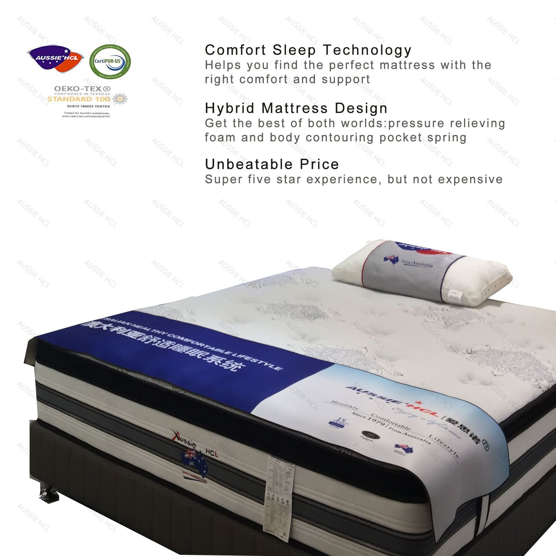 comfortable high density foam mattress in box order online cooling hybrid latex gel memory foam pocket spring mattresses