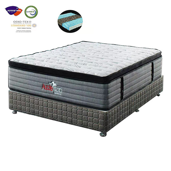 memory foam natural latex bed hotel mattress king queen single double size foshan cheap in box 5 zone pocket spring mattress