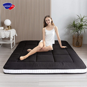 140x190 Roll Up Japanese Floor Futon Mattress Tatami Portable Camping Guest Lounger Couch Bed Double memory foam mattress topper