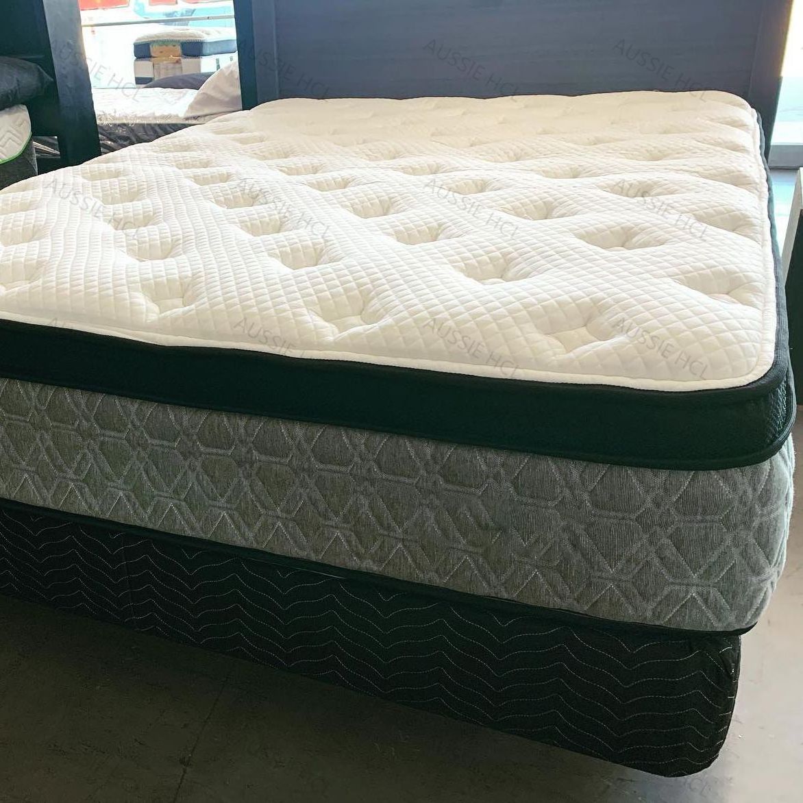 AUSSIE HCL cheap mattress stores near me 5 zone fleece topper bed hotel foldable pocket spring mattress in box mattress